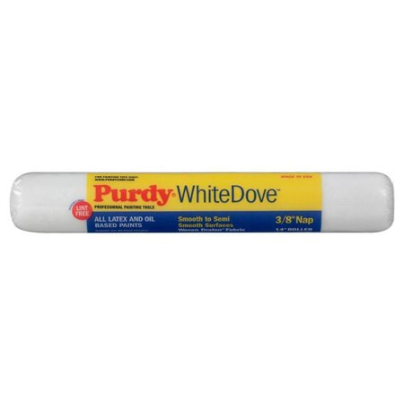 PURDY 14 in Paint Roller Cover, 3/8" Nap, Woven Dralon 14A670142